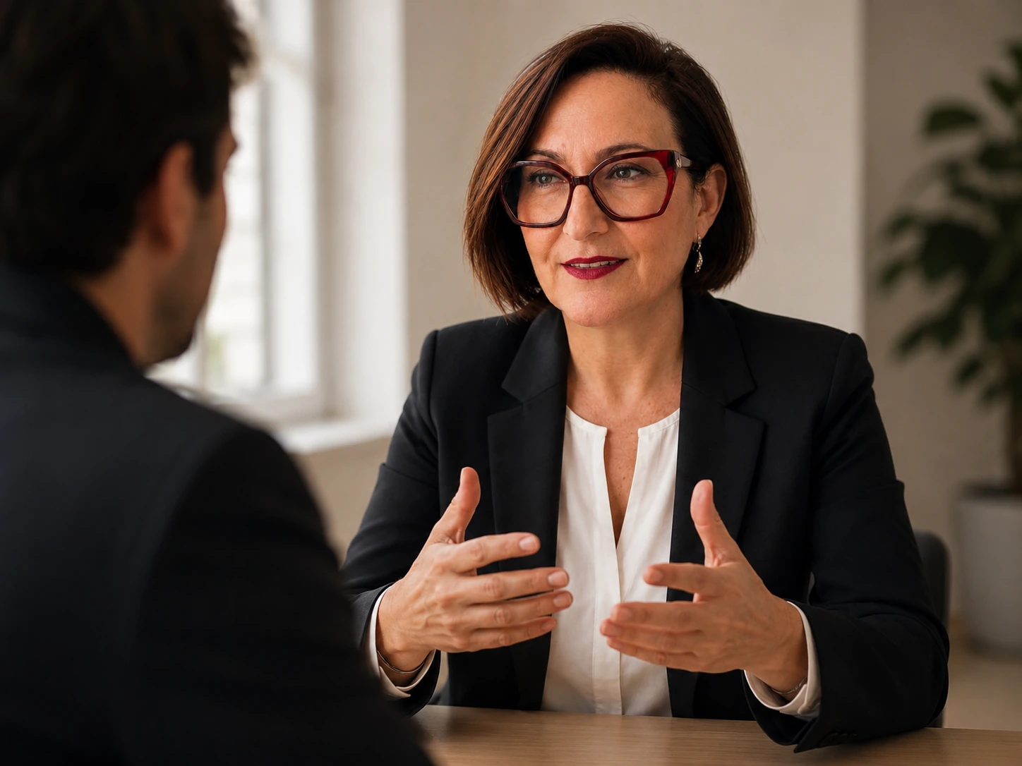 Isabel in conversation