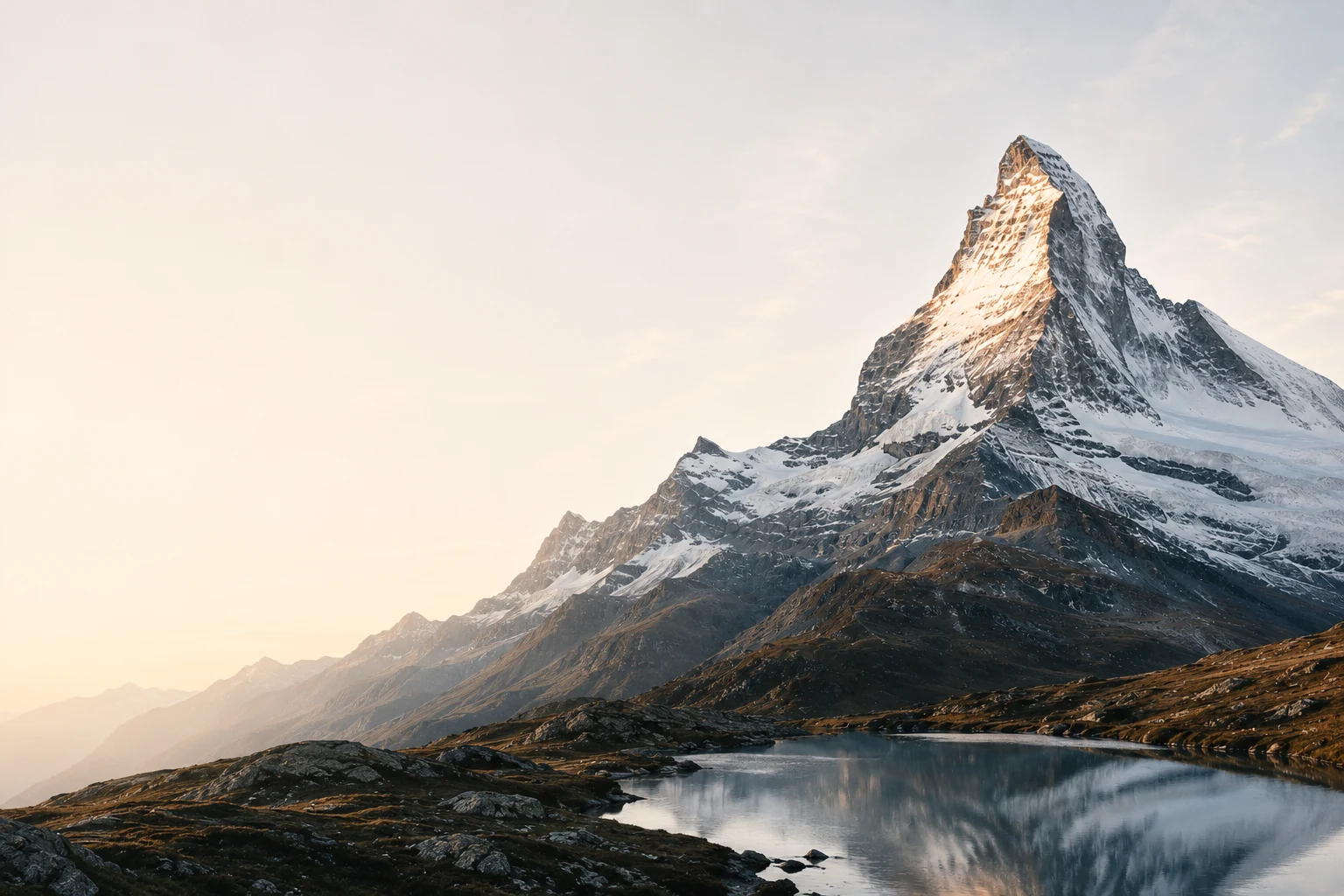 Alpine mountain landscape representing Isabel Dehavilland's journey through Switzerland